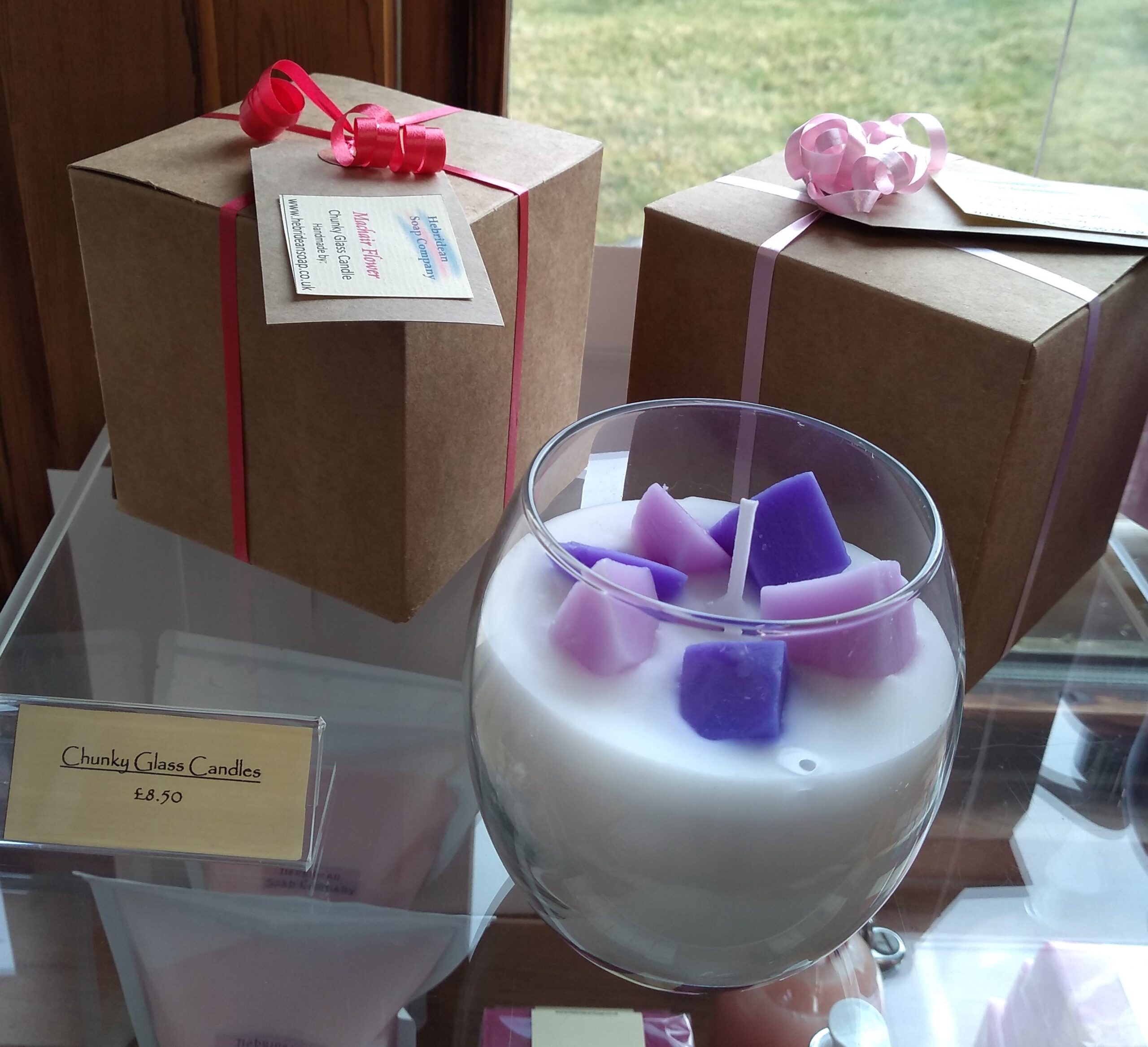Glass Chunky Candle - Image 3