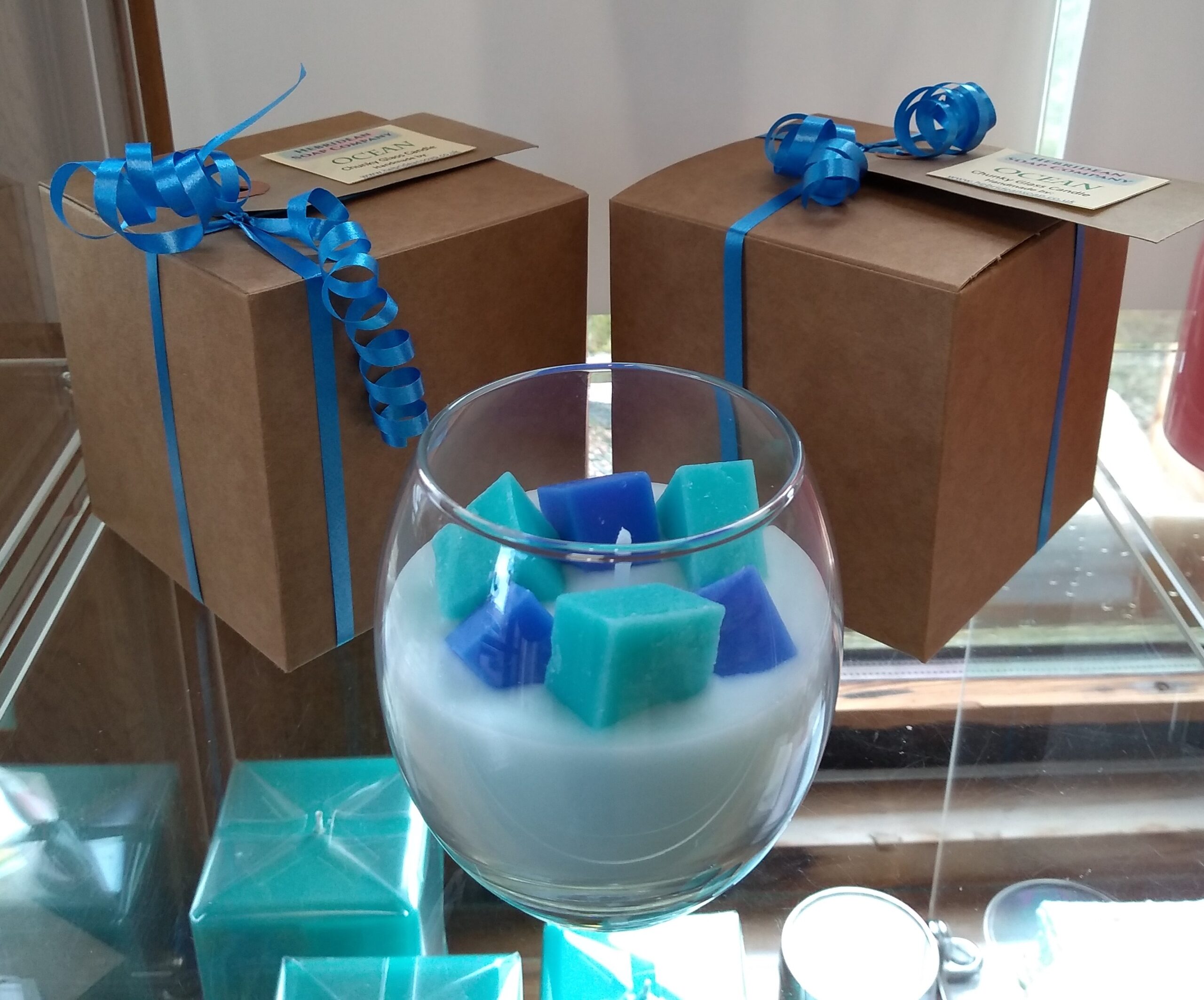 Glass Chunky Candle - Image 4
