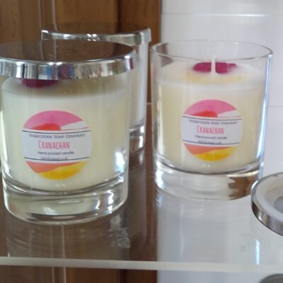 Candles in Glass, with silicone-lined lid