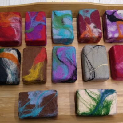 Merino wool- Felted soap bars (2025)
