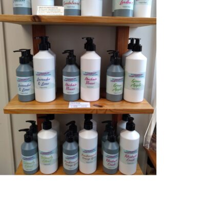 *Liquid Soap in recycled plastic bottles